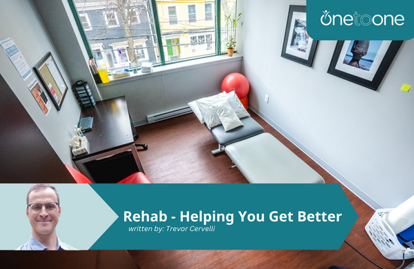 A physiotherapy treatment room at 121 Wellness.